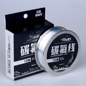 Fishing Gear Carbon Fluorine 120 Meter Soft Anti Roll Nylon Fishing Line (Option: Sub line transparent color-0.4)